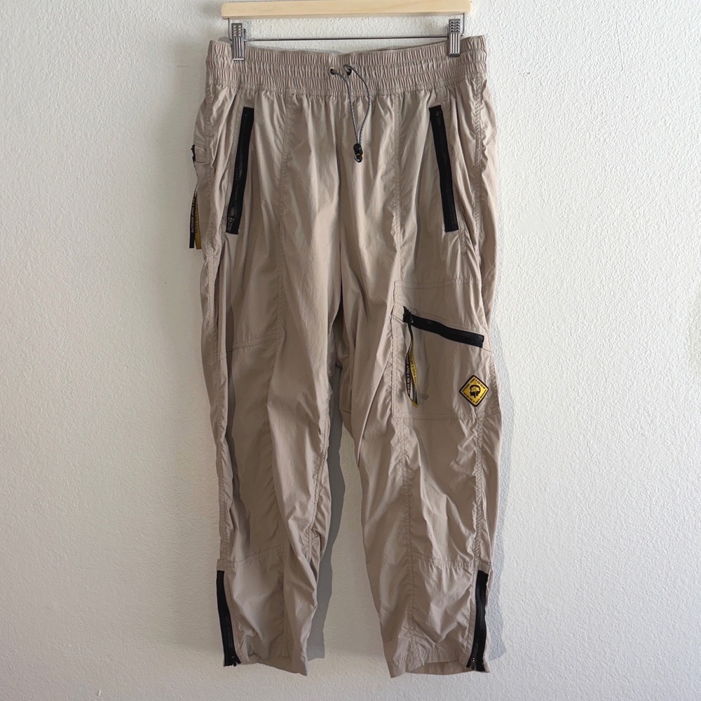 Outdoor Afro x REI Co-op Tan Hiking Cargo Pants Womens 16 Petite Nylon Stretch